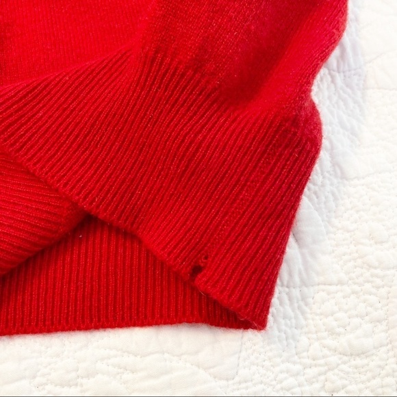 Charter Club 100% Cashmere Mock Turtleneck Red Sweater - S - Picture 6 of 9